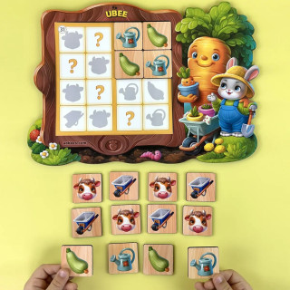 Детская настольная игра "Судоку" (ПСД297) PSD297, 70 фишек