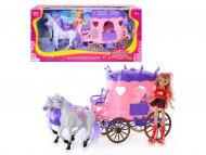 Іграшкова карета з конячками і лялькою ZYC 1088 з аксесуарами