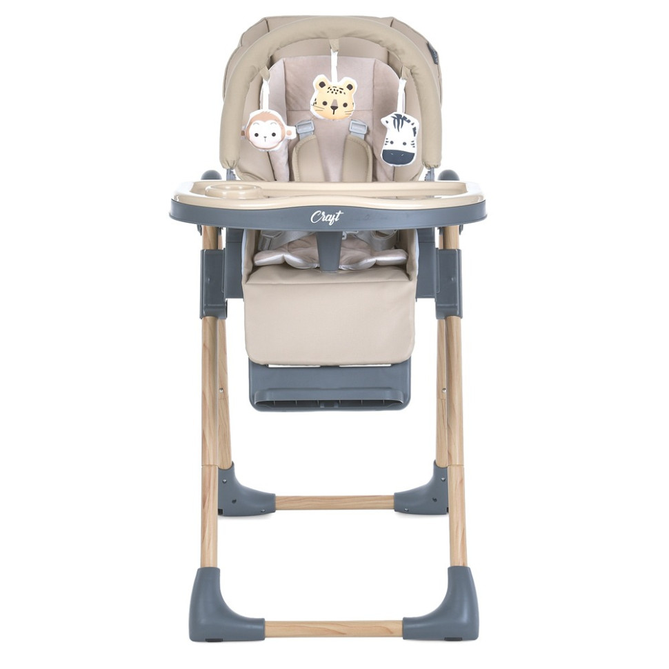 Стільчик для годування CRAFT ME 1115-W Beige, до 15 кг - гурт(опт), дропшиппінг 