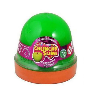 Лізун-антистрес TM Mr.Boo Crunchy slime 80088MB Яблуко 120 г