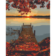 Картина по номерам без подрамника "Осенний вечер" Art Craft 11007-ACNF 40х50 см