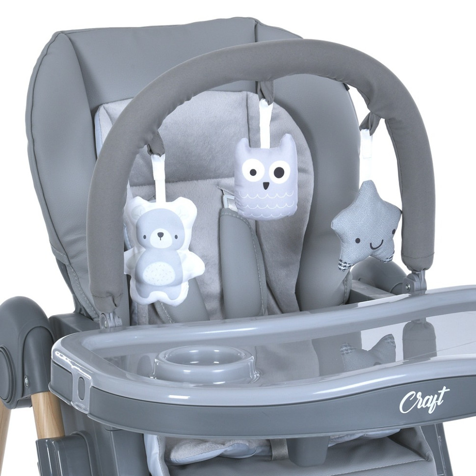 Стульчик для кормления CRAFT ME 1115-W Gray, до 15 кг опт, дропшиппинг
