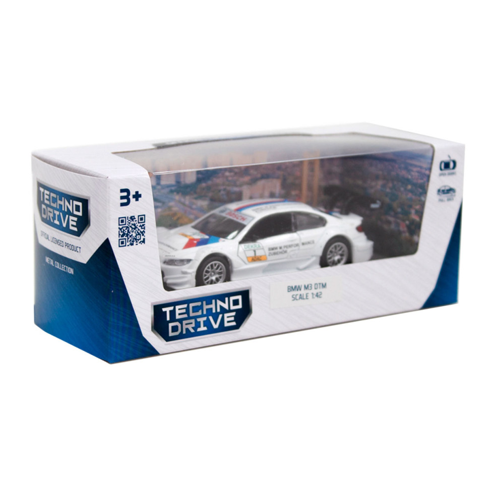 Дитяча автомодель BMW M3 DTM TechnoDrive 250256 білий - гурт(опт), дропшиппінг 