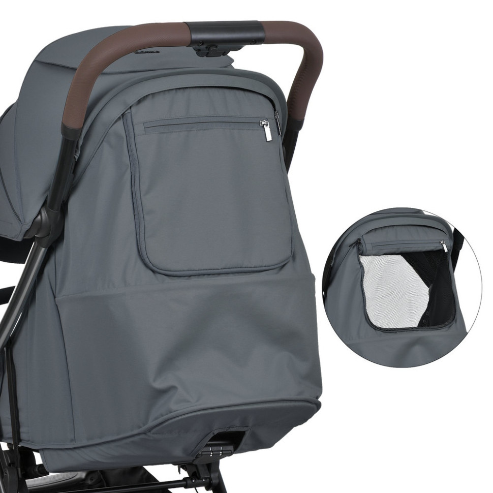 Детская прогулочная коляска AMBER ME 1227 Magnet Gray опт, дропшиппинг