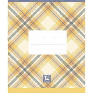 УЦЕНКА!!! Тетрадь ученическая "Plaid pattern" Школярик 024-3345K-5-UC в клетку, 24 листа
