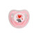 Пустушка силіконова кругла MGZ-0516(Pink) з ковпачком - гурт(опт), дропшиппінг 