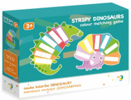 Настільна гра DoDo Вивчаємо кольори Динозаврики 300138, 24 кольорових елемента