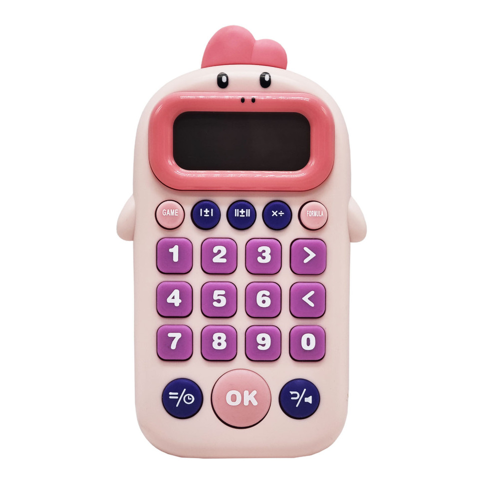 Калькулятор развивающий 99-7(Pink) со звуком, английская озвучка  опт, дропшиппинг