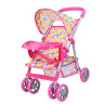 Дитяча коляска для ляльок 9304 BWT/025(Pink) прогулянкова, поворот, кошик                                            - гурт(опт), дропшиппінг 