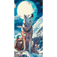 Картина по номерам "Волки" 11552-AC 40х80 см