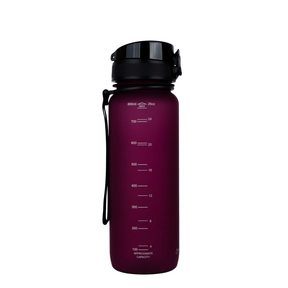 Бутылка для воды UZSPACE 3053(Burgundy) 800 мл, бордовая опт, дропшиппинг