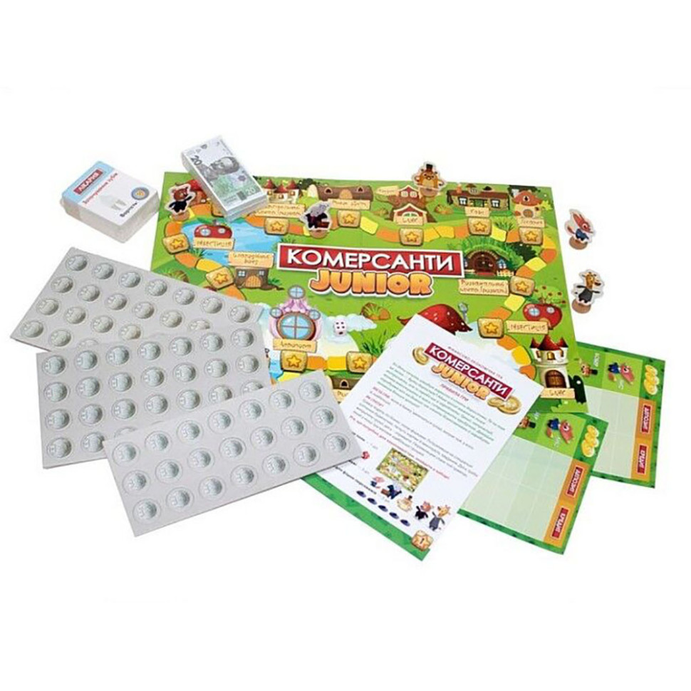 Настольная игра Коммерсанты Junior 10120162 на украинском языке опт, дропшиппинг