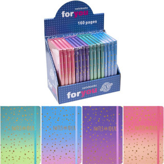 Блокнот на резинке 3783-17L 20,5*14 см 80л. твердый переплет, клетка                                  