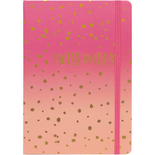 Блокнот на резинке 3783-17L 20,5*14 см 80л. твердый переплет, клетка                                  