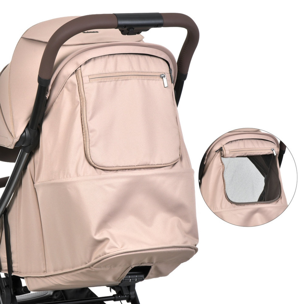 Детская прогулочная коляска AMBER ME 1227 Nougat Beige опт, дропшиппинг