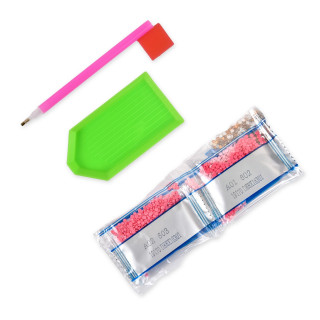 Алмазная мозаика "Маленькая птичка" ZAV1818-20, 18х18 см