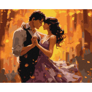 Картина по номерам "Танец влюбленных" KHO8370 40x50 см