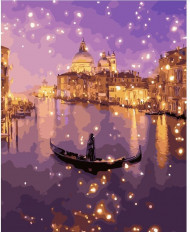Картина по номерам. Brushme "Ночное мерцание Венеции" GX24917, 40х50 см
