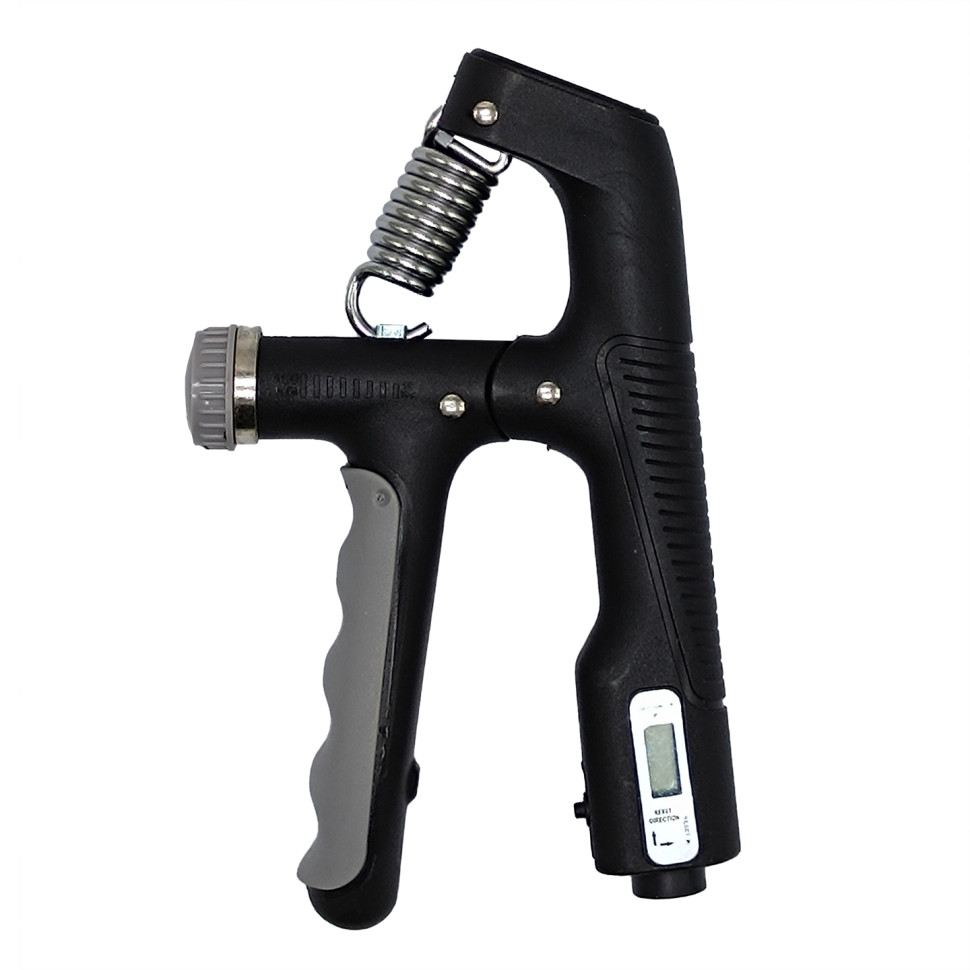 Эспандер кистевой с регулируемой нагрузкой и счетчиком MS 4219(Black) 10-100 кг опт, дропшиппинг