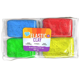 УЦІНКА! Набір для ліплення з повітряним пластиліном Elastic Clay ТМ Lovin 70164-UC 8 кольорів