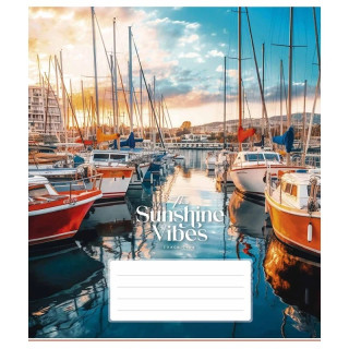 Тетрадь общая "Sunshine vibes" 036-3319L-1 в линию, 36 листов