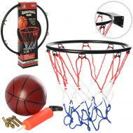 Баскетбольне кільце MR 0167 з кріпленнями і баскетбольним м'ячем