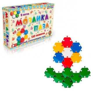 Детская мозаика-пазл №5 1-146, 130 деталей ?40мм                                                                