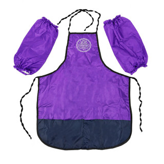 Фартук для творчества с нарукавниками ТЕ12161(Violet) в чехле, с рисунком, рост 128 см