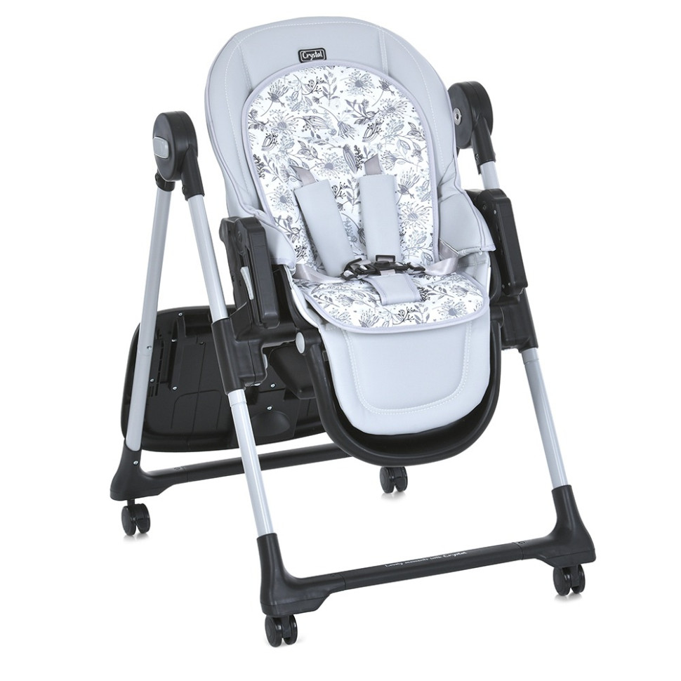 Стільчик для годування CRYSTAL ME 1037-B Gray, до 15 кг - гурт(опт), дропшиппінг 