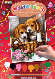 Картина за номерами Sequin Art Basket of Puppies SA1042 для дітей