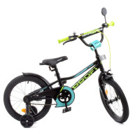 Велосипед детский PROF1 Y16224 16 дюймов, черный