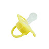 Пустышка силиконовая круглая MGZ-0516(Yellow) с колпачком опт, дропшиппинг