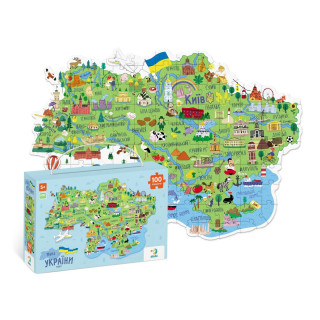 300267 Пазл «Карта України» 100 елементів