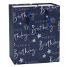Пакет подарочный Happy Birthday MK 5947-M(Blue) размер 32х25х11 см опт, дропшиппинг