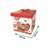 Коробка для подарунка CEL-142-1, 20х20 см 