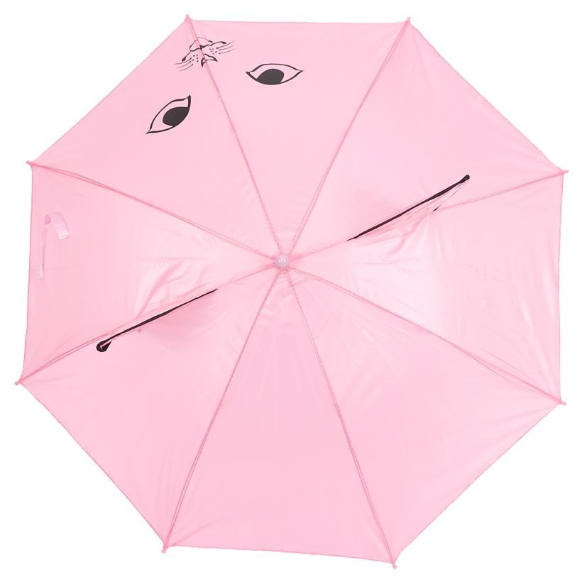 Дитяча парасолька-тростина з вушками SY-13(Pink) 60 см - гурт(опт), дропшиппінг 