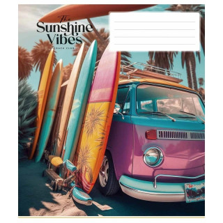 Тетрадь общая "Sunshine vibes" 036-3319L-2 в линию, 36 листов