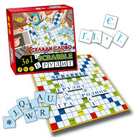 Настольная игра "Составь слово" MKC0212, карточки с буквами 244 шт