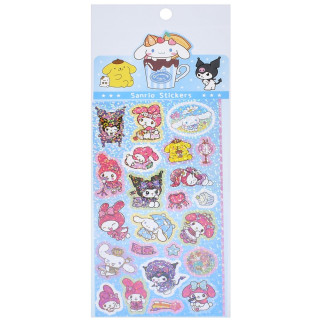 Наклейки декоративные "Sanrio Stickers" SZ240906-5 с блестками