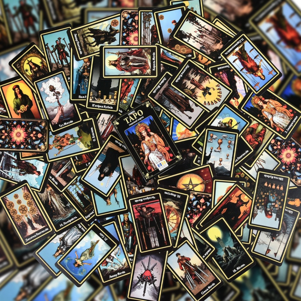 Гадальные карты Таро 30689 карточка со ссылкой на инструкцию 78 штук опт, дропшиппинг