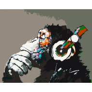 Картина по номерам "Disco monkey" Art Craft 11675-AC 40х50 см