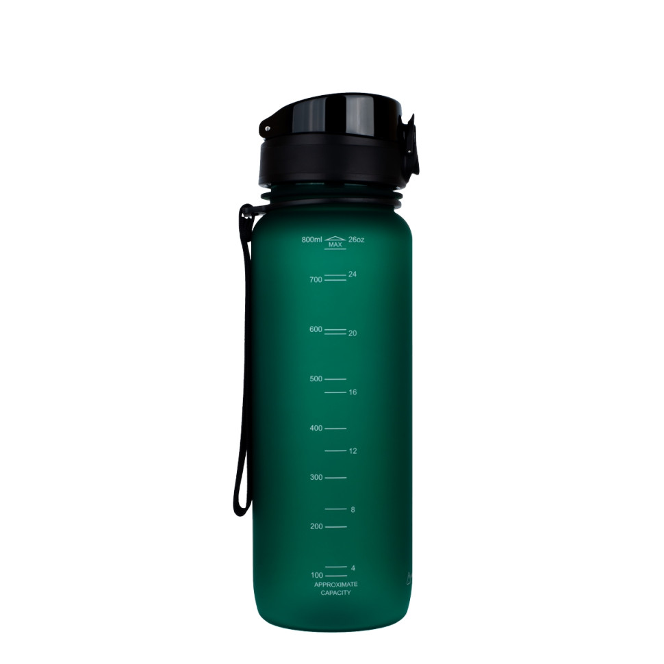 Пляшка для води UZSPACE 3053(Dark-Green) 800 мл, темно-зелена - гурт(опт), дропшиппінг 