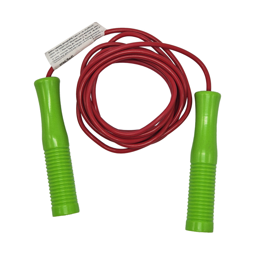 Детская Скакалка №2 0756(Red) диаметр 4 мм, длина 260 см, цветная опт, дропшиппинг