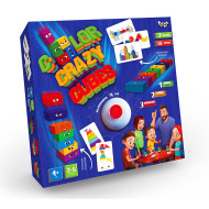 Развивающая настольная игра "Color Crazy Cubes" Danko Toys CCC-02-01U со звоночком