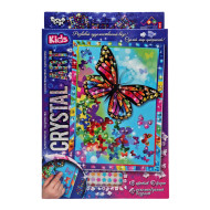 Набор креативного творчества "Crystal art Kids" Бабочка CArt-01-02, 9 цветов, 6 форм