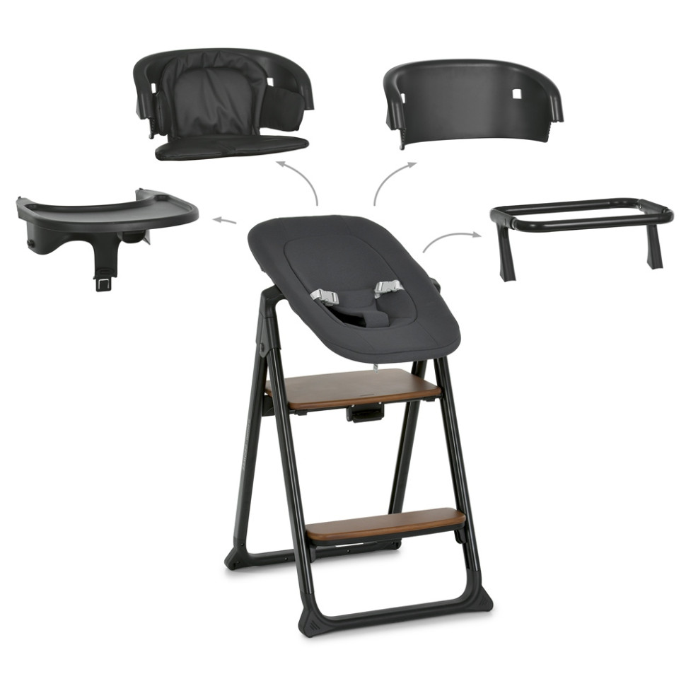 Детский стульчик для кормления 4 в 1 GROWEE ME 1222 Black опт, дропшиппинг