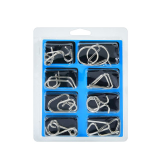 Набор металлических головоломок "Metal Puzzle" 808A-C-B(Blue) 8 штук в наборе