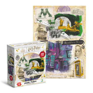 Пазл классический "Harry Potter. Министерство магии и Аллея Ноктерн" 200504, 450 элементов