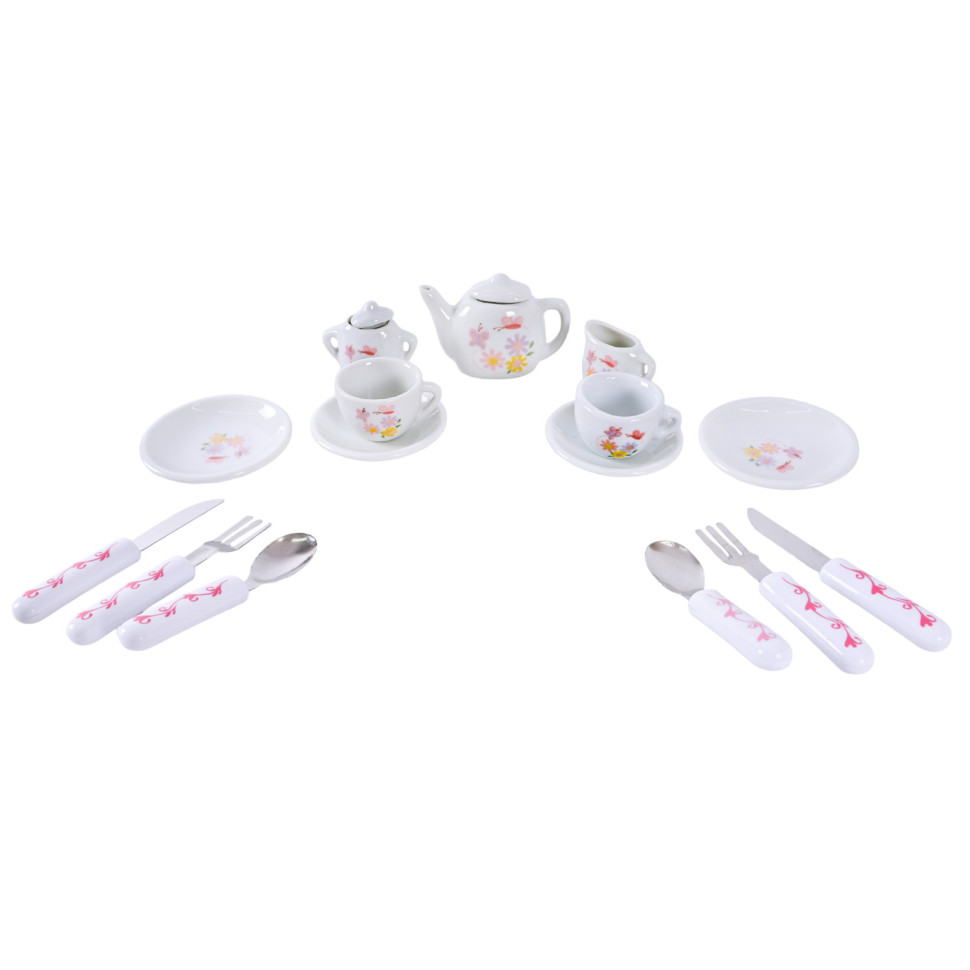 Детский набор посуды Tea set 868-E6-1 фарфор, 17 предметов опт, дропшиппинг
