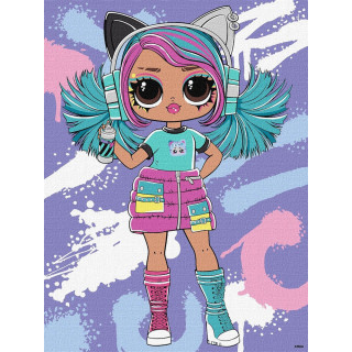 Картина по номерам "Tweens LOL Skate Dance Emma Emo" KHO1212, 30х40 см   